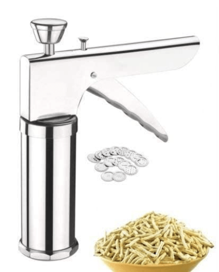 Heavy Stainless Steel Kitchen Press with 15 Different Blades Upgraded Model - Image 2